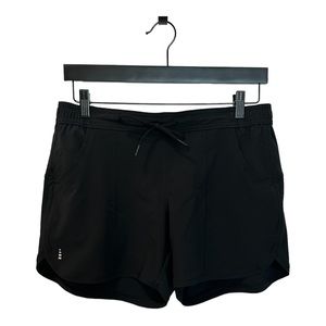 Lands End Black Stretch Athletic Shorts w/ Pockets SZ 10p